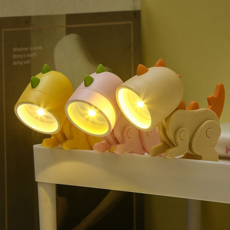 DinoGlow – Adorable lámpara LED nocturna para la mesita de noche