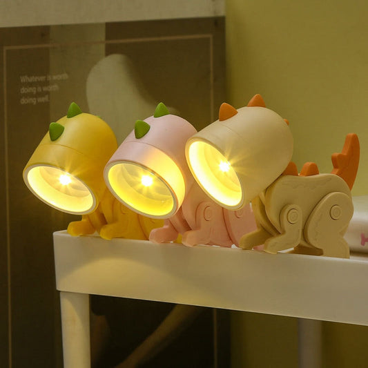 DinoGlow – Adorable lámpara LED nocturna para la mesita de noche