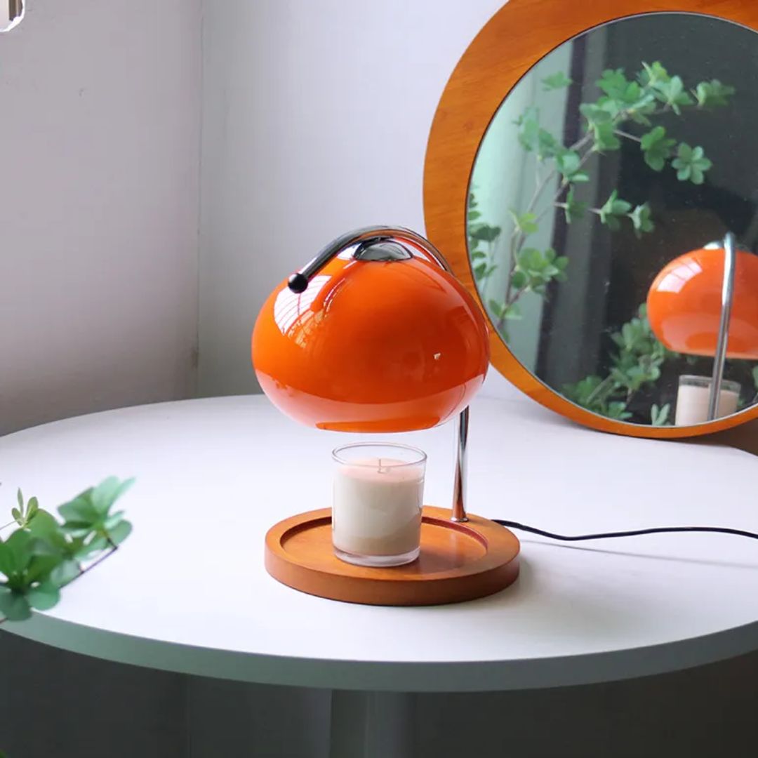 Alyssa Retro – Elegante lámpara de mesa de vidrio