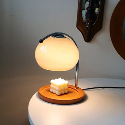 Alyssa Retro – Elegante lámpara de mesa de vidrio