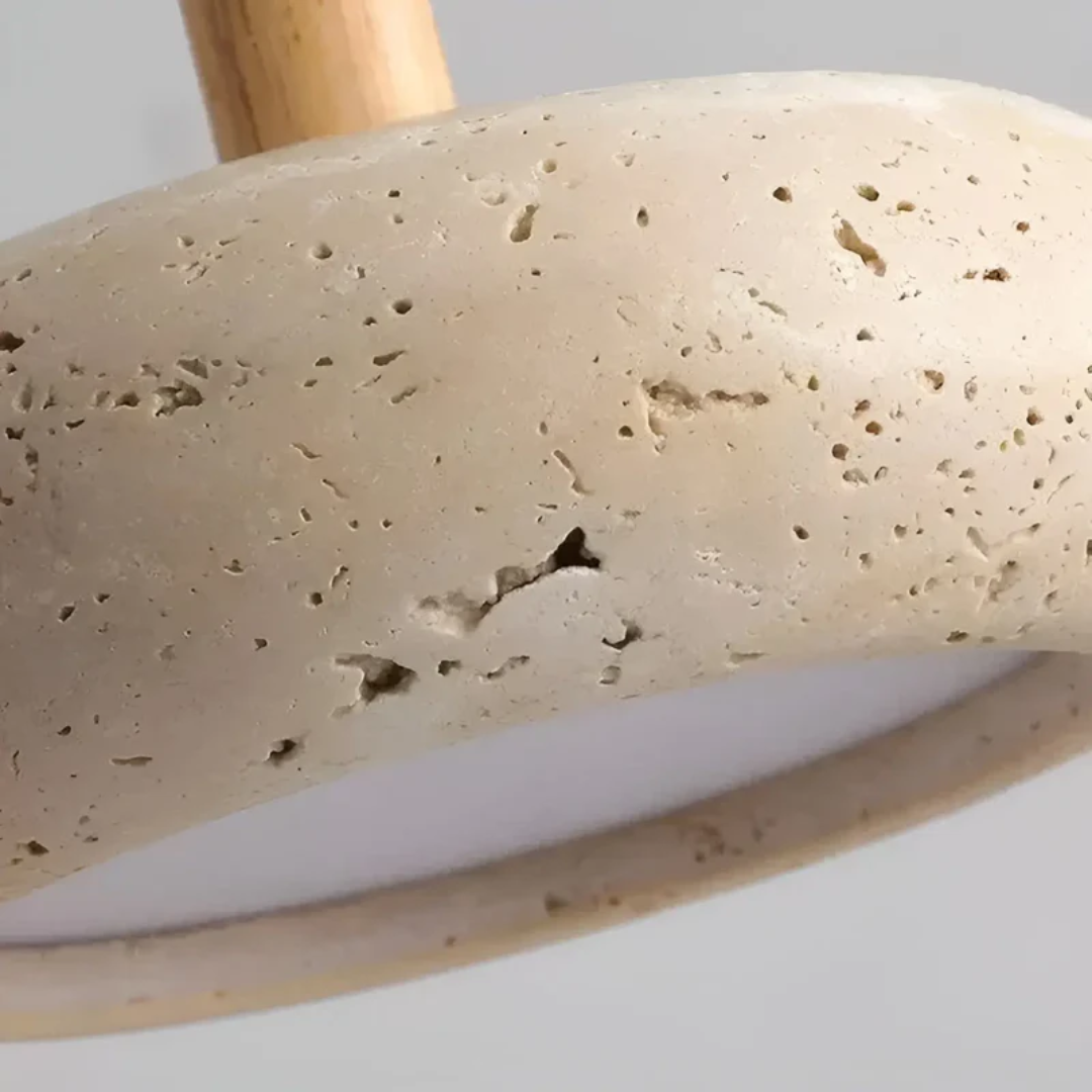 TranquilHalo – Lámpara de techo LED retro de diseño japonés