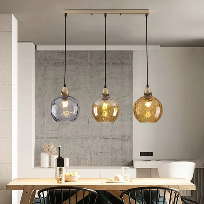 ClusterGlow – Elegante lámpara colgante de 3 luces para iluminación ambiental