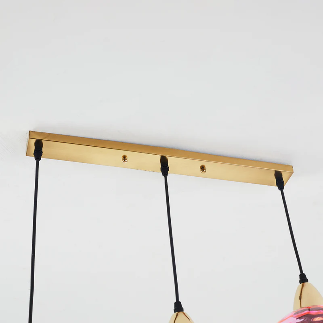 ClusterGlow – Elegante lámpara colgante de 3 luces para iluminación ambiental